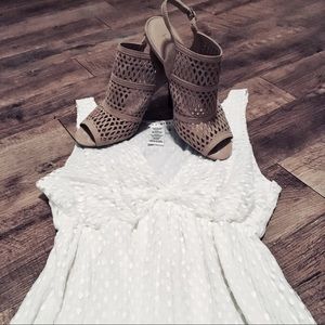 Pretty White A-line Dress